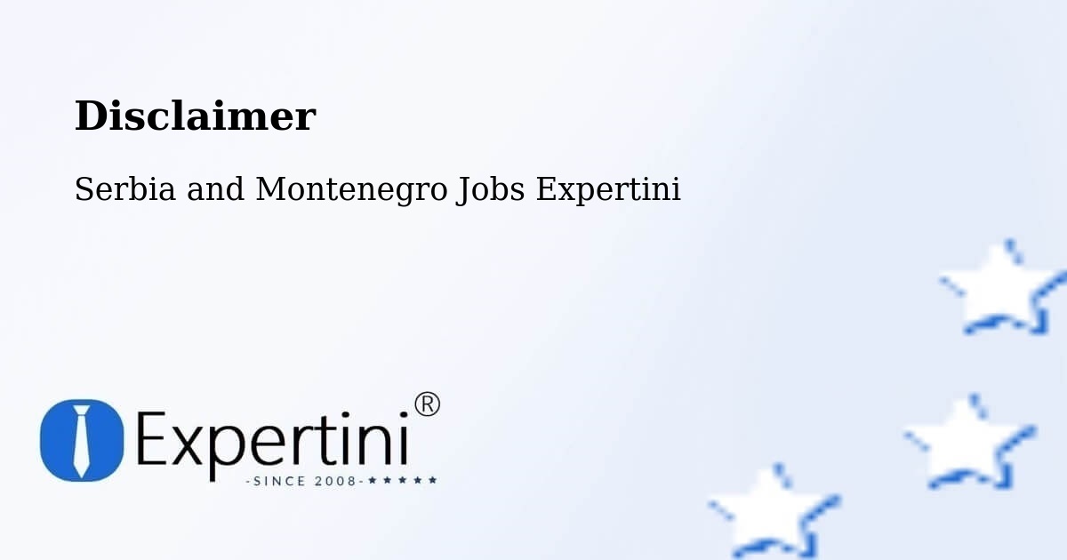 Disclaimer – Sainte Thècle - Serbia and Montenegro Jobs Expertini