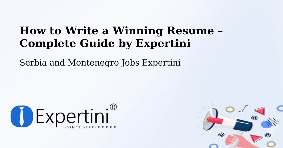 Resume Writing Guide for Job Seekers – Sainte Thècle - Sainte Thècle, Serbia and Montenegro Jobs Expertini